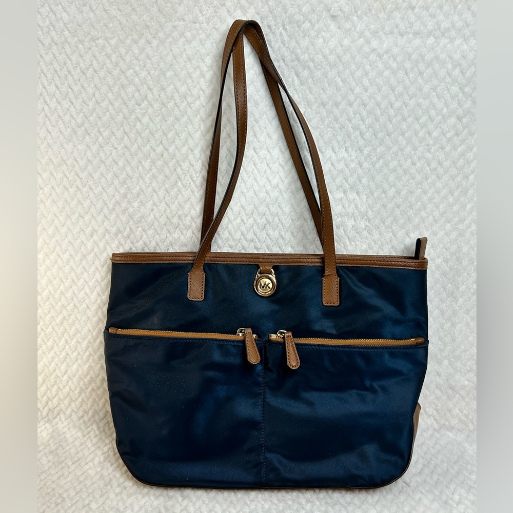 Michael Kors Kempton Nylon Blue shoulder Tote bag